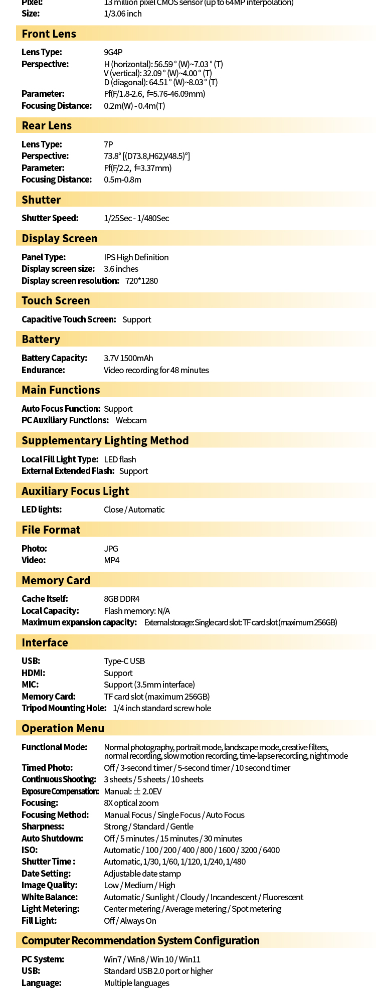C&aacute;mara de tarjeta EX 02 Max详情页ES_10
