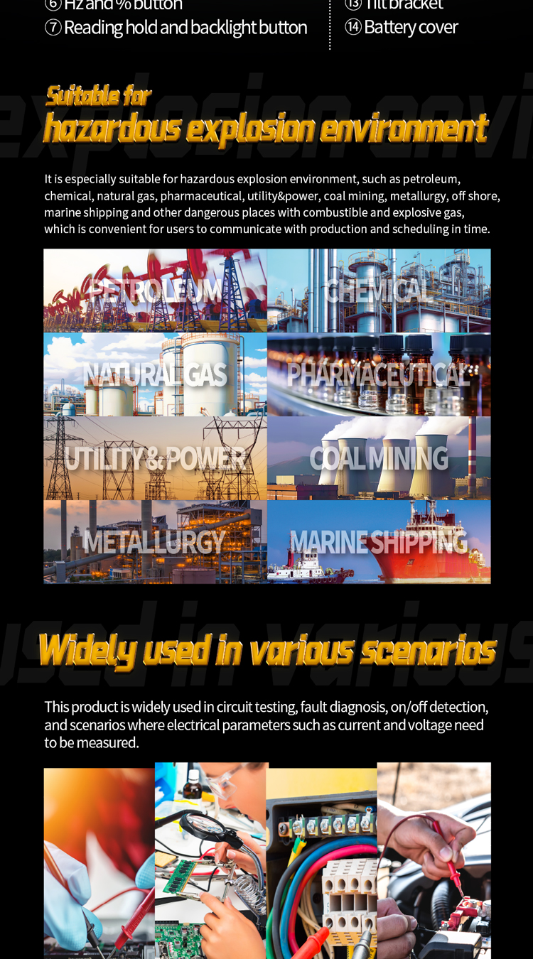 multimetres 87v 87V mult&iacute;metro 87V 87V ex 详情页 EN_07 